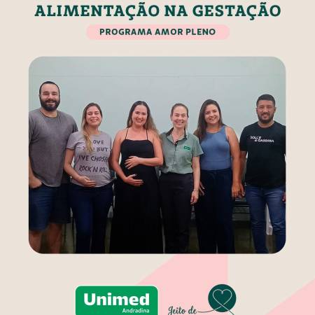 UNIMED ANDRADINA FAZ PALESTRA SOBRE ALIMENTAÇÃO NA GESTAÇÃO