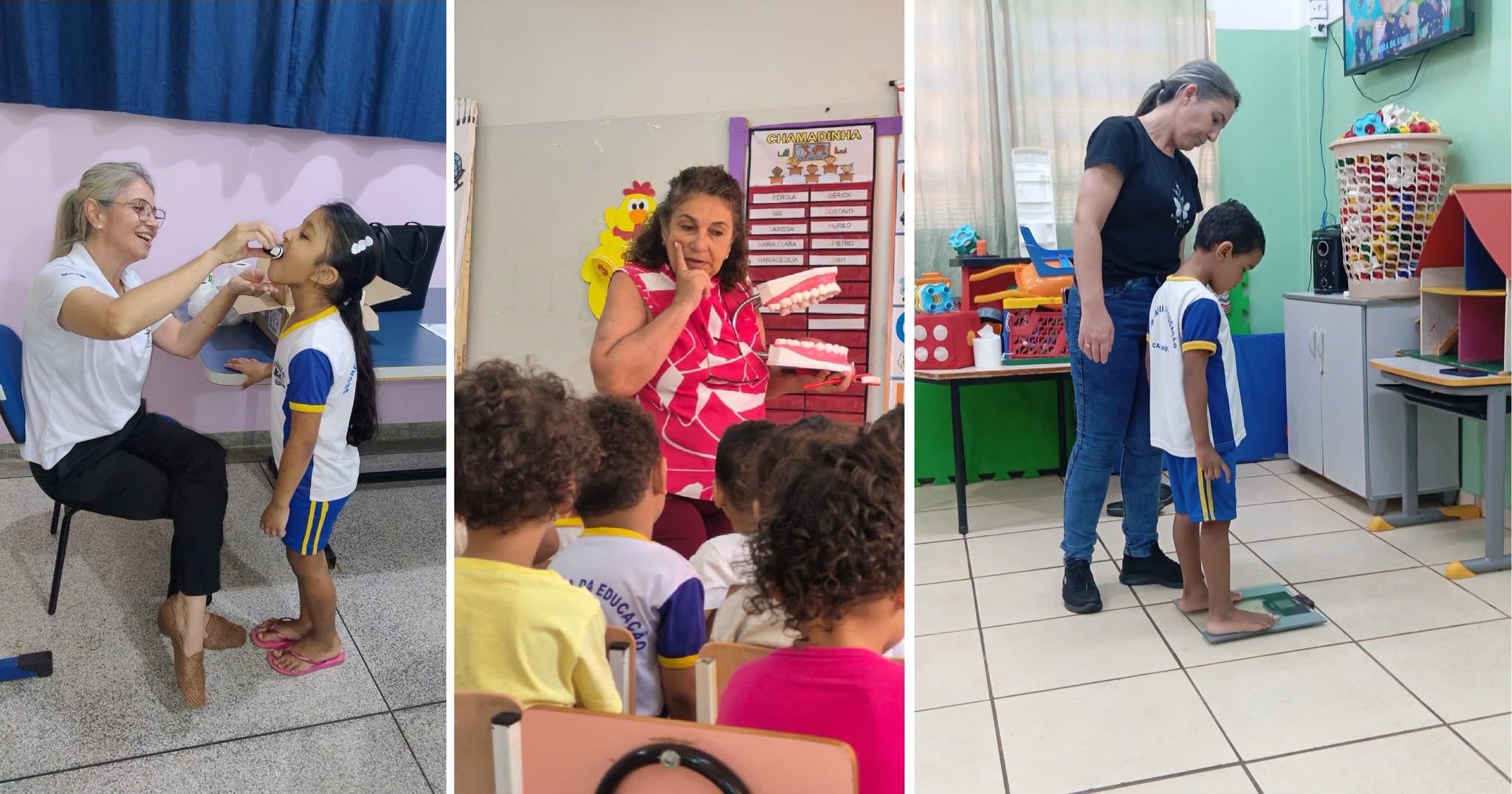 Saúde e Educação caminham juntas em ações de prevenção nas escolas infantis de Castilho