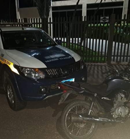 Polícia Militar em Três Lagoas recupera motocicleta furtada e apreende dois por receptação