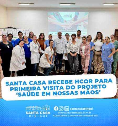 Santa Casa de Birigui recebe visita de equipe do Hospital do Coração