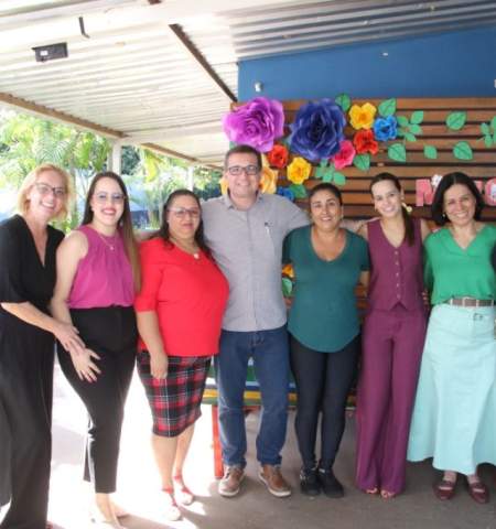 Prefeito de Três Lagoas visita o CEI Jaci Cambuí para Conhecer estrutura e necessidades da Unidade