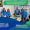 Casa da Amizade doa 160 metros de tecido para Santa Casa de Birigui