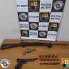 BAEP de Araçatuba não para e apreende armas de fogo, alvo de combate ao crime Estrada Municipal da Pratinha