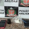 Casal é abordado pela Polícia Militar no Residencial Roberto Maximino em Venceslau; homem foi preso