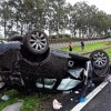 Land Rover capota na Marechal Rondon em Guararapes e deixa uma vítima fatal