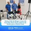 Rotary Club de Birigui e a Casa da Amizade doaram 02 cadeiras de banho para obesos à Santa Casa de Birigui
