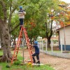 Duas praças foram danificadas e furtadas nesta semana em Andradina
