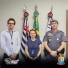 Comandante do Quartel da Polícia Militar de Araçatuba recebeu visita da diretoria de ensino