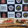 Força Tática de Araçatuba apreende armas de fogo e mais de 20 quilos de maconha no bairro Água Limpa
