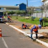Prefeitura de Três Lagoas finaliza reforma no Cemitério do Soldado e inicia revitalização da calçada da Praça da Matriz