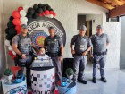 POLÍCIA MILITAR DE ANDRADINA/SP PARTICIPA DO ANIVERSÁRIO DO PEQUENO SAMUEL LUCCA