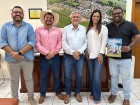Prefeito de Guaraçaí recebe assessores de Itamar Borges e Guilherme Piai confirmando conquista de caminhão-pipa