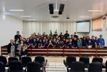 ALUNOS TEM PALESTRA COM A FORÇA TÁTICA DA POLÍCIA MILITAR EM BRASILÂNDIA