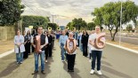 Banda Marcial Cristo Redentor de TL se apresenta na alvorada festiva do Hospital Auxiliadora em comemoração aos 106 anos da instituição