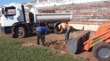 Estádio começa a ser preparado para os 88 anos de Andradina