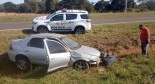 Polícia Militar registra acidente com carro próximo ao pedágio de Castilho