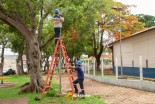 Duas praças foram danificadas e furtadas nesta semana em Andradina