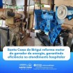 Santa Casa de Birigui faz reforma do motor do gerador de energia