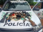 Polícia Ambiental apreende arsenal de armas e munições em Itapura