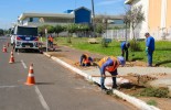Prefeitura de Três Lagoas finaliza reforma no Cemitério do Soldado e inicia revitalização da calçada da Praça da Matriz
