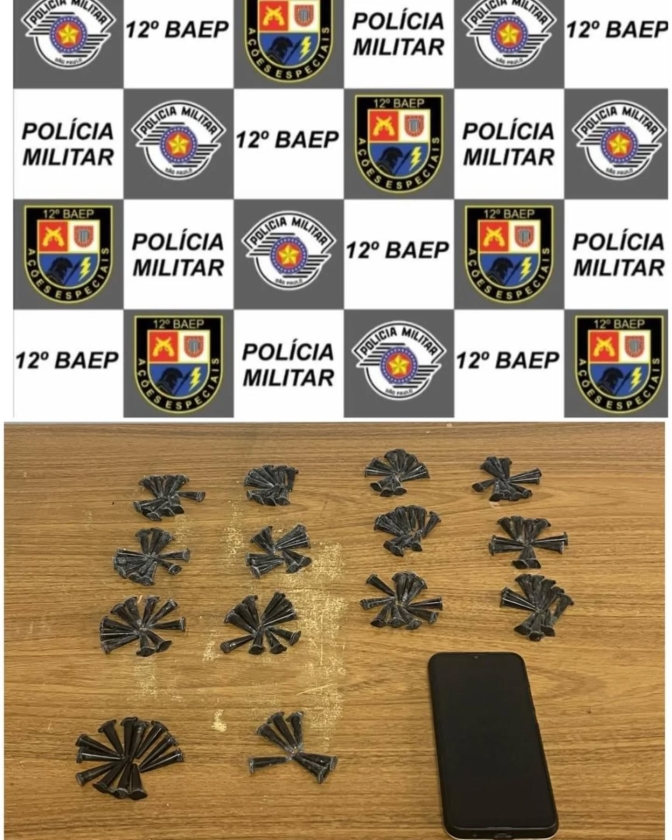 BAEP de Araçatuba prendeu indivíduo por trafico de drogas, alvo de combate ao crime Jardim América