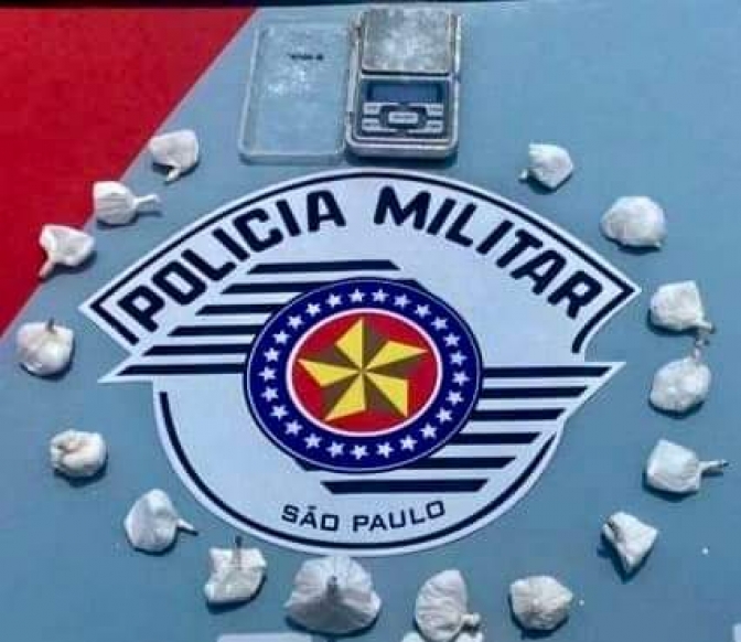 Polícia Militar de Andradina prende morador do bairro Pereira Jordão por tráfico de drogas