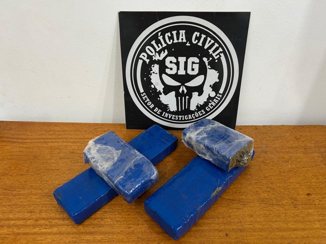 Polícia Civil de Três Lagoas apreende mais de 2 kg de droga escondida em forro de residência