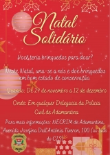 POLÍCIA CIVIL DE ADAMANTINA INICIA CAMPANHA NATAL SOLIDÁRIO