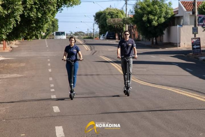 Prefeitura de Andradina será uma das primeiras do Brasil a usar patinetes elétricos