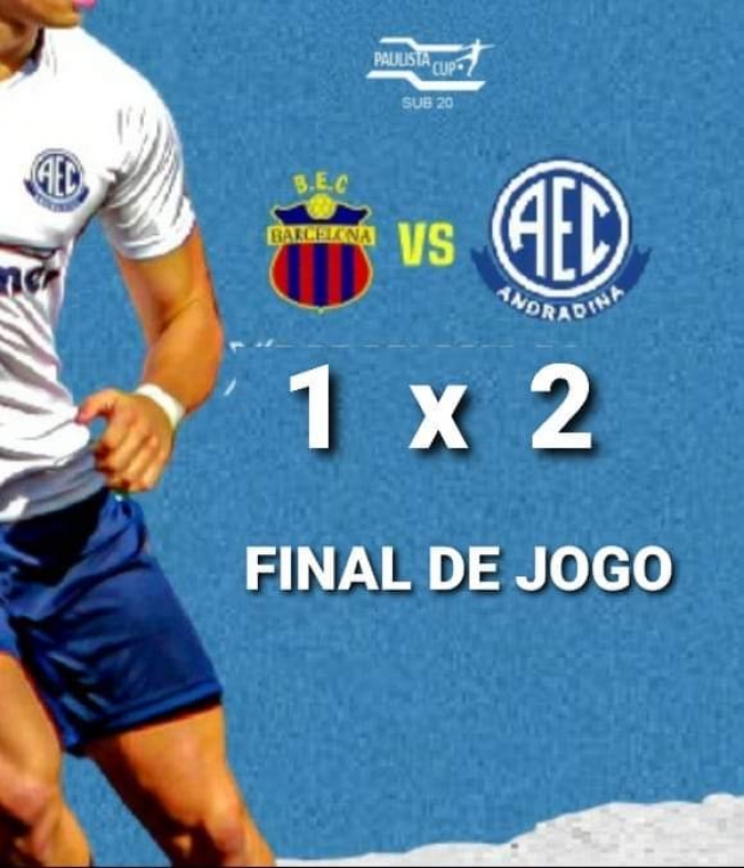 Andradina Esporte Clube vence de virada o líder Barcelona de SP