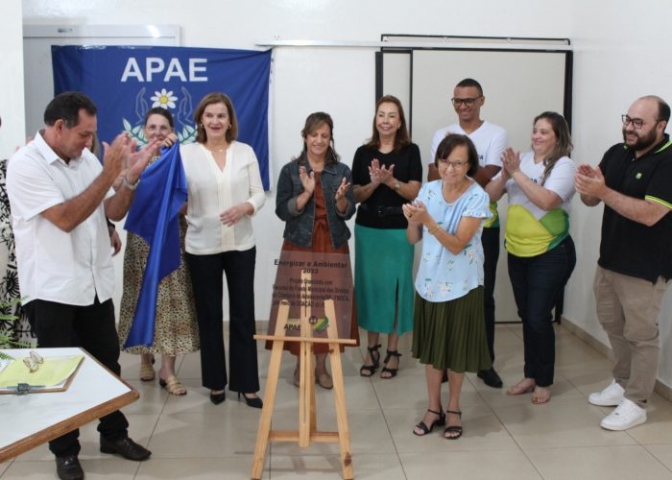 Apae de Araçatuba inaugura placas fotovoltaicas compradas com verba do Comdica