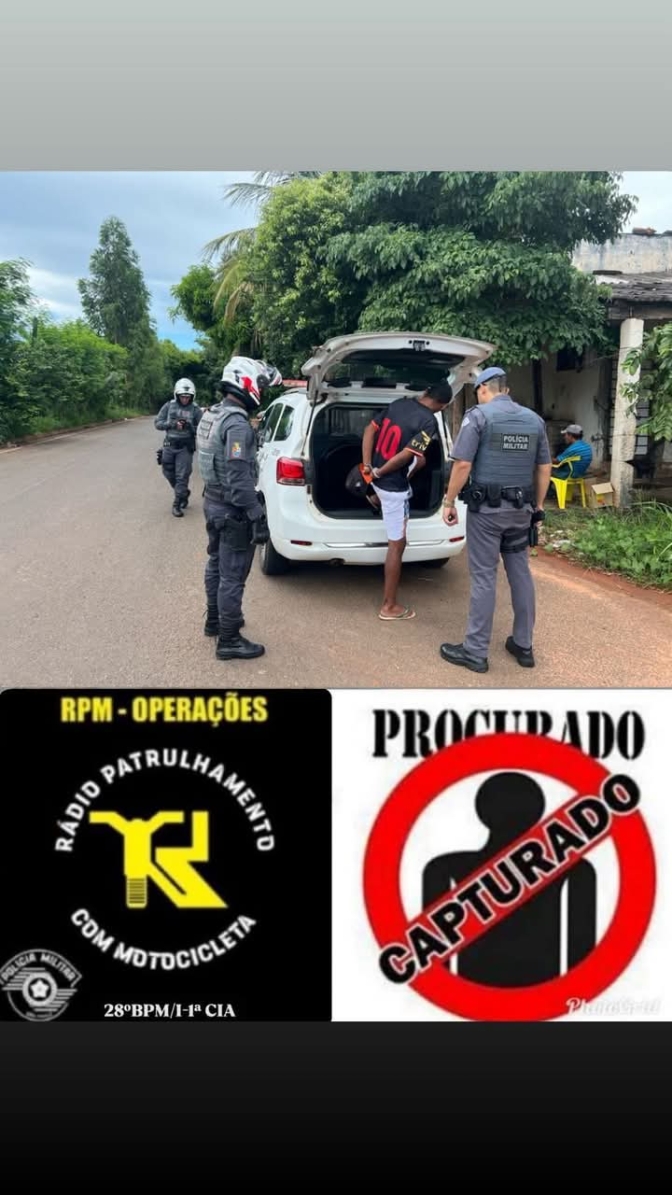 Polícia Militar de Andradina captura foragido no bairro Jardim Santa Cecília