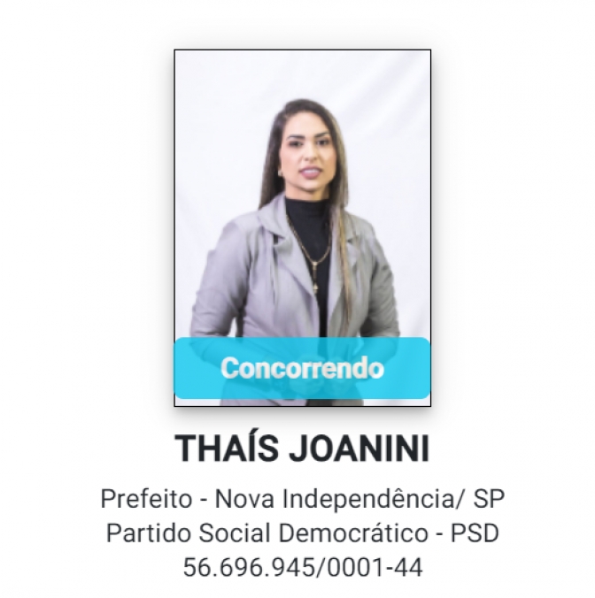 Ministério Público pede impugnação de candidatura de Thaís Joanini em Nova Independência