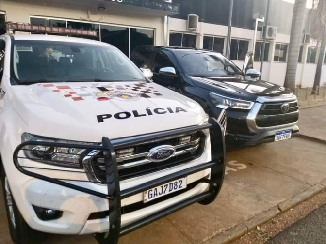 POLÍCIA MILITAR DE PEREIRA BARRETO RECUPERA CAMIONETE FURTADA EM BELO HORIZONTE/MG