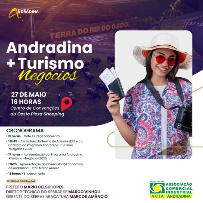 CONVITE PARA EMPRESÁRIOS DE ANDRADINA