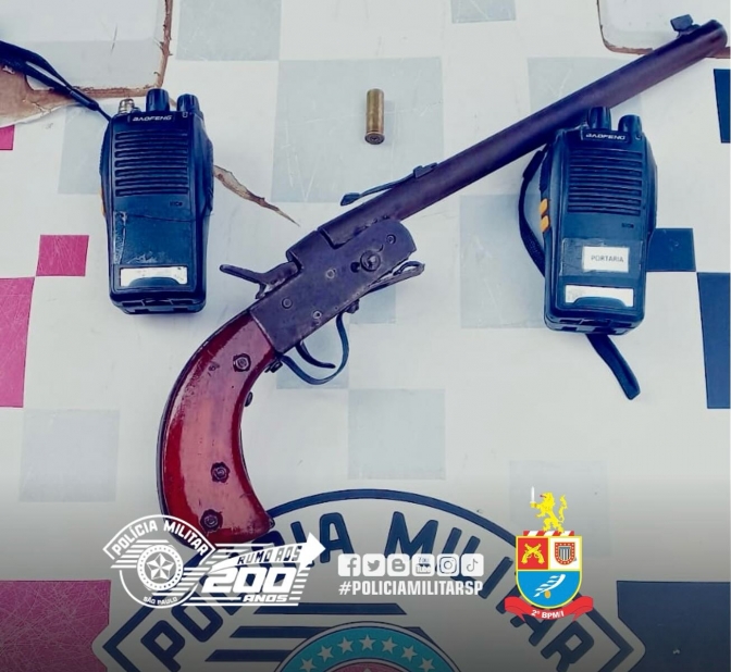 Polícia Militar de Birigui prendeu indivíduo com arma de fogo após disparos na Vila Bandeirantes