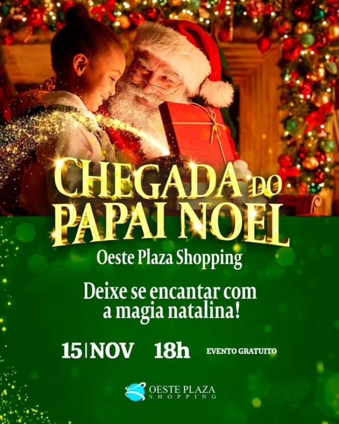 Em Andradina a Magia do Natal no Oeste Plaza Shopping! ✨