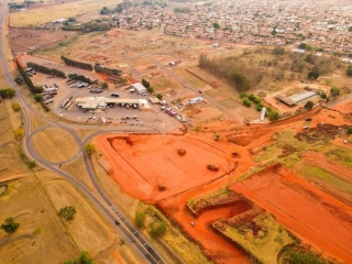 Em Andradina trevo da avenida Rio Grande do Sul está em obras, motoristas deve estar atentos