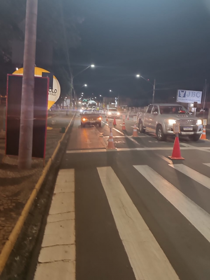 Em Andradina operação do Detran na avenida Guanabara com avenida Bandeirantes fiscaliza quase 1.500 motoristas