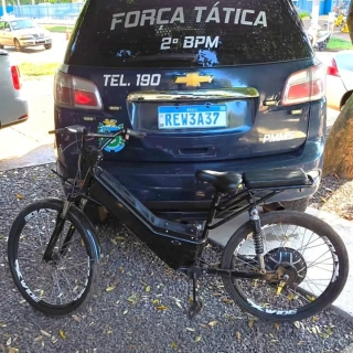 Polícia Militar de Três Lagoas recupera bicicleta elétrica furtada e apreende autor de furto