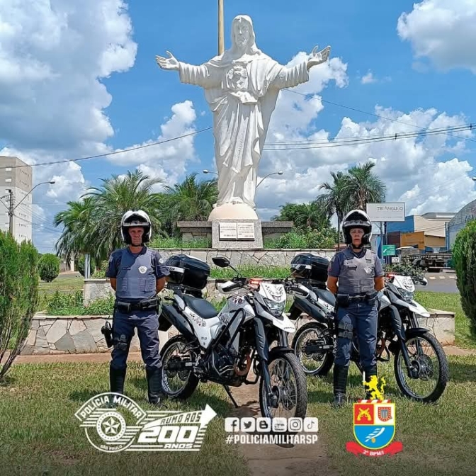 Polícia Militar de Guararapes recebe reforço 02 novas motocicletas de patrulhamento