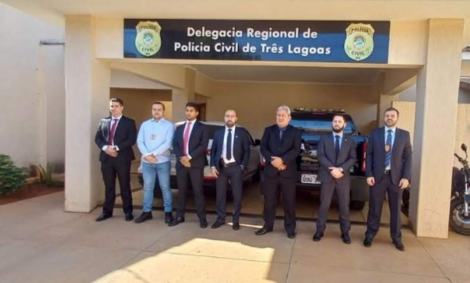 Diretor do Departamento de Polícia do Interior Realiza Reunião Estratégica em Três Lagoas