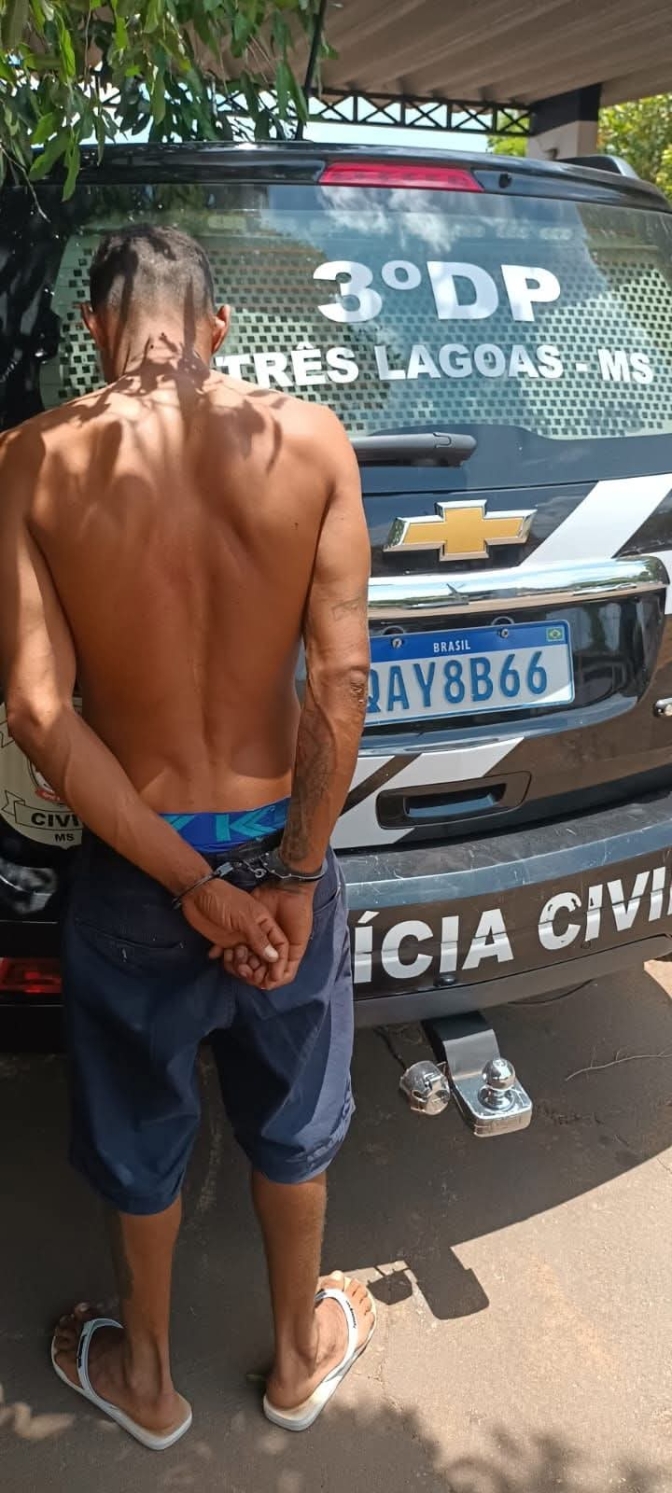 POLÍCIA CIVIL DE TRÊS LAGOAS MS EM CONJUNTO COM POLICIA CIVIL DE DRACENA SP, CAPTURA FORAGIDO