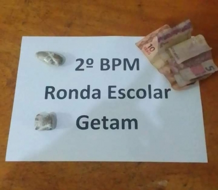 Polícia Militar de Três Lagoas faz a apreensão de dois adolescentes infratores por tráfico de drogas