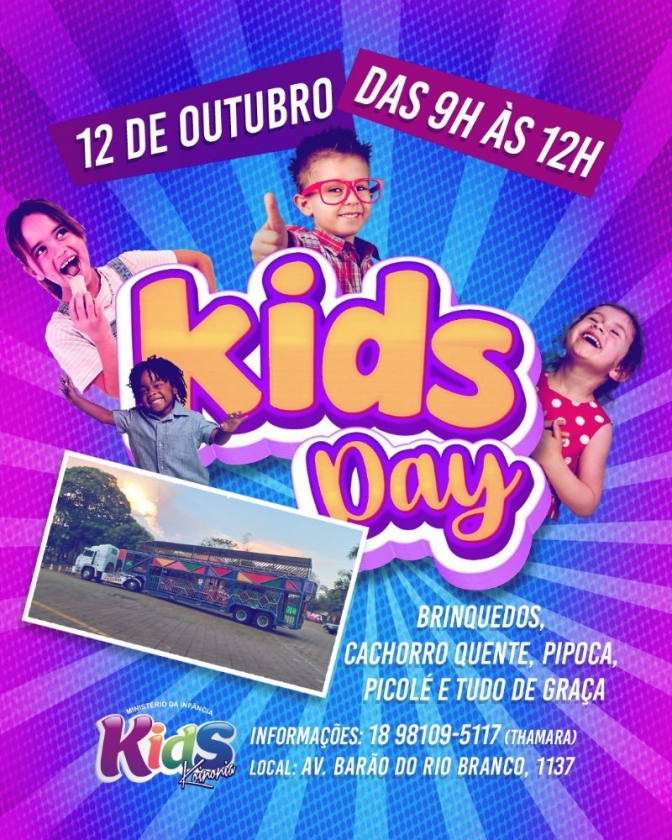 Koinonia Church celebra o KIDS DAY em Andradina (SP) - Um dia especial para as crianças