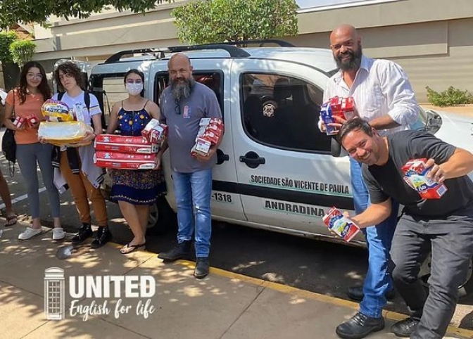 United entrega produtos de campanha em prol do Asilo São Vicente de Paula de Andradina