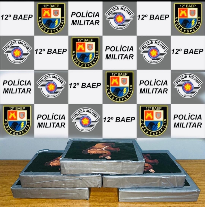 BAEP de Araçatuba prende mulher com 5 tijolos de cocaína, alvo de combate ao crime bairro São João