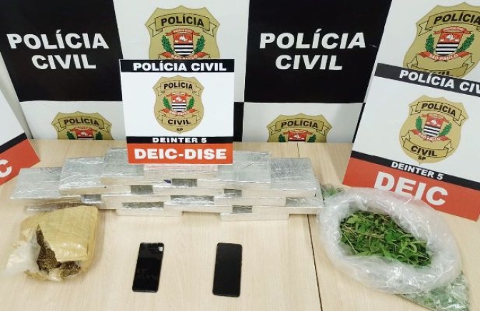 DEIC de Rio Preto apreende 16 kg de cocaína e desmantela plantação de maconha em Mirassol