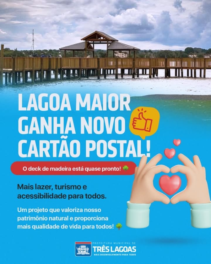 Três Lagoas está ganhando um novo cartão-postal