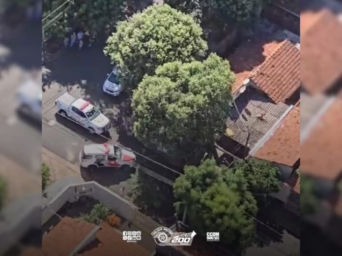 Helicóptero Águia 13 apoia prisão de criminoso em Araçatuba após fuga e acompanhamento aérea